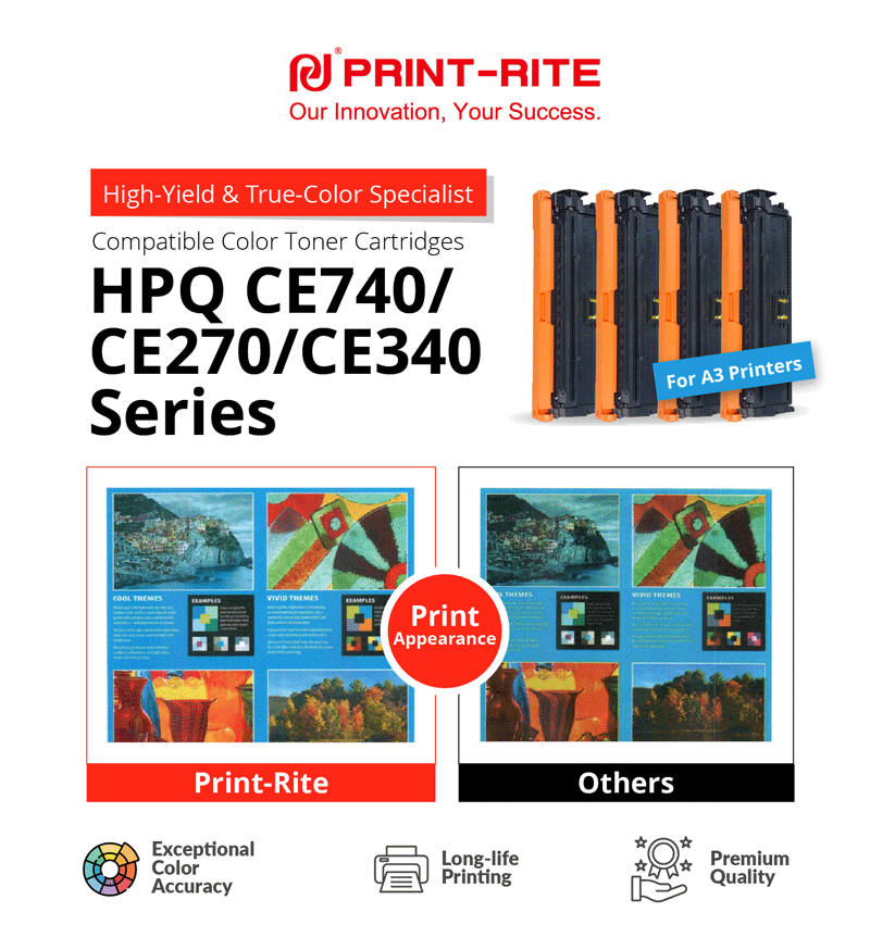 Hpq Color Guide Print-Rite HPQ A3 Color Toner Sales Champion - Prite-Rite